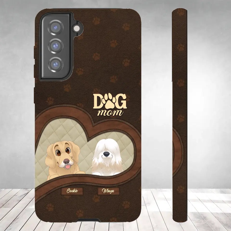 Dog Mom - Custom Name - Personalized Gifts For Dog Lovers - Samsung Tough Phone Case