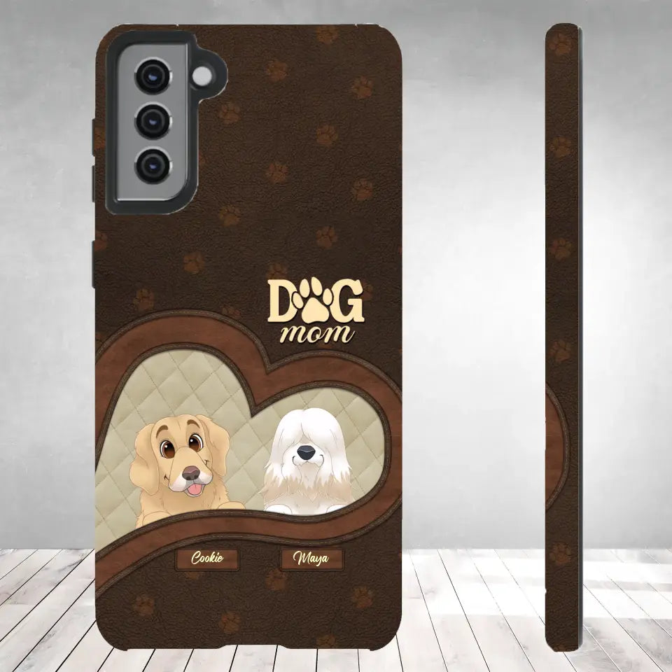 Dog Mom - Custom Name - Personalized Gifts For Dog Lovers - Samsung Tough Phone Case