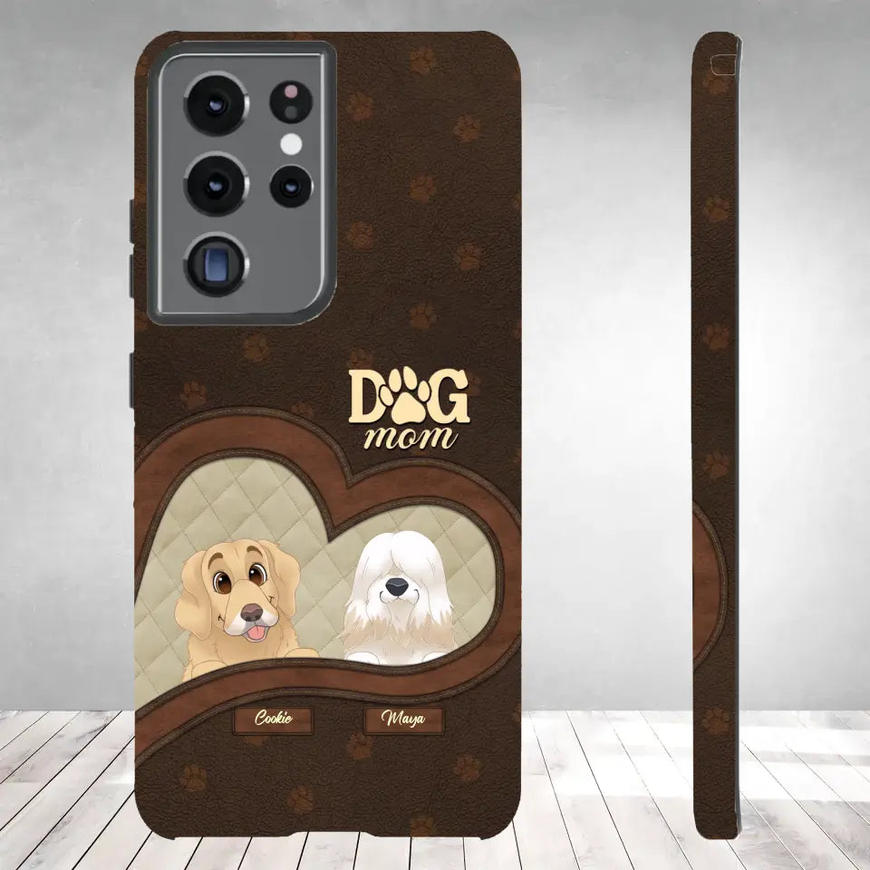 Dog Mom - Custom Name - Personalized Gifts For Dog Lovers - Samsung Tough Phone Case