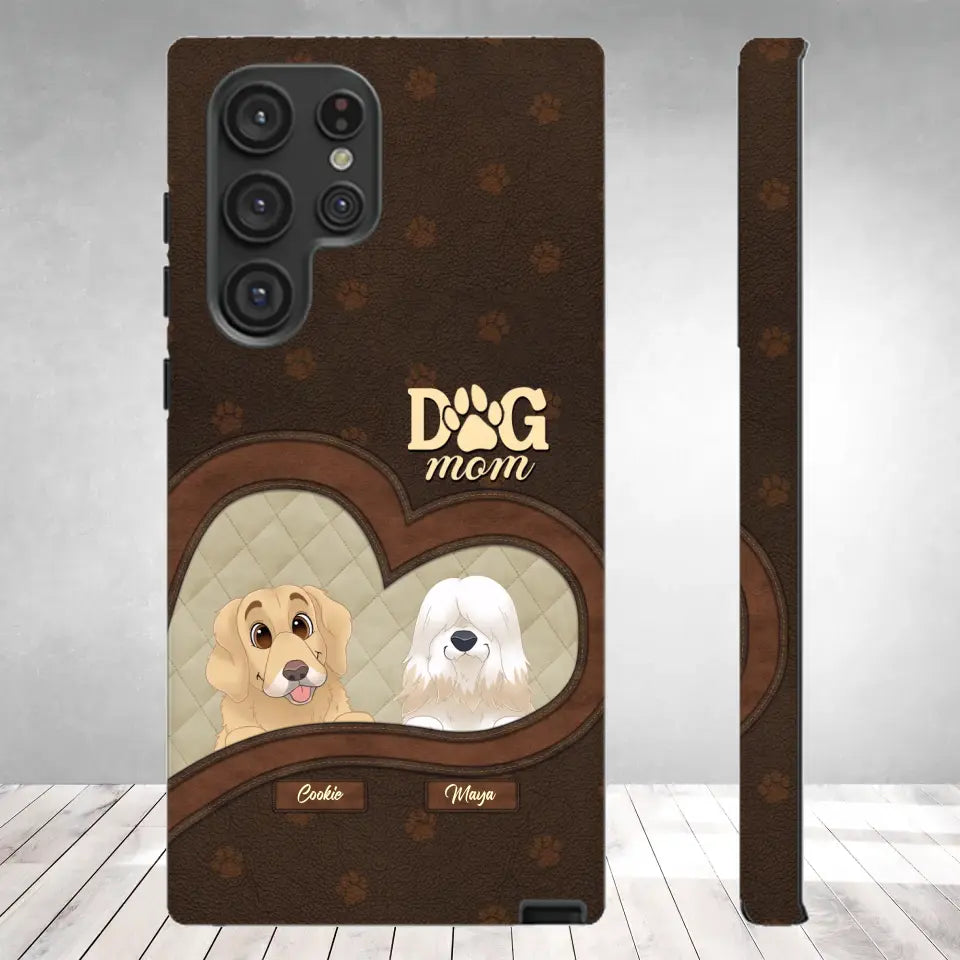 Dog Mom - Custom Name - Personalized Gifts For Dog Lovers - Samsung Tough Phone Case