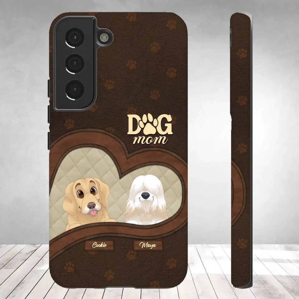 Dog Mom - Custom Name - Personalized Gifts For Dog Lovers - Samsung Tough Phone Case