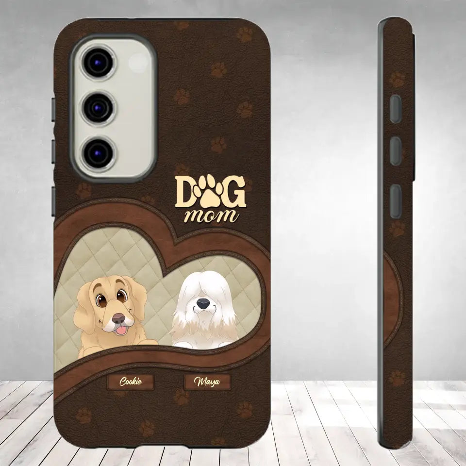 Dog Mom - Custom Name - Personalized Gifts For Dog Lovers - Samsung Tough Phone Case