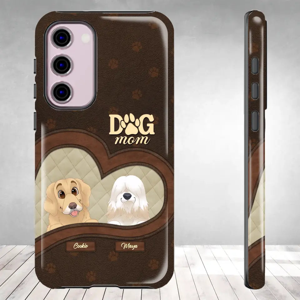 Dog Mom - Custom Name - Personalized Gifts For Dog Lovers - Samsung Tough Phone Case