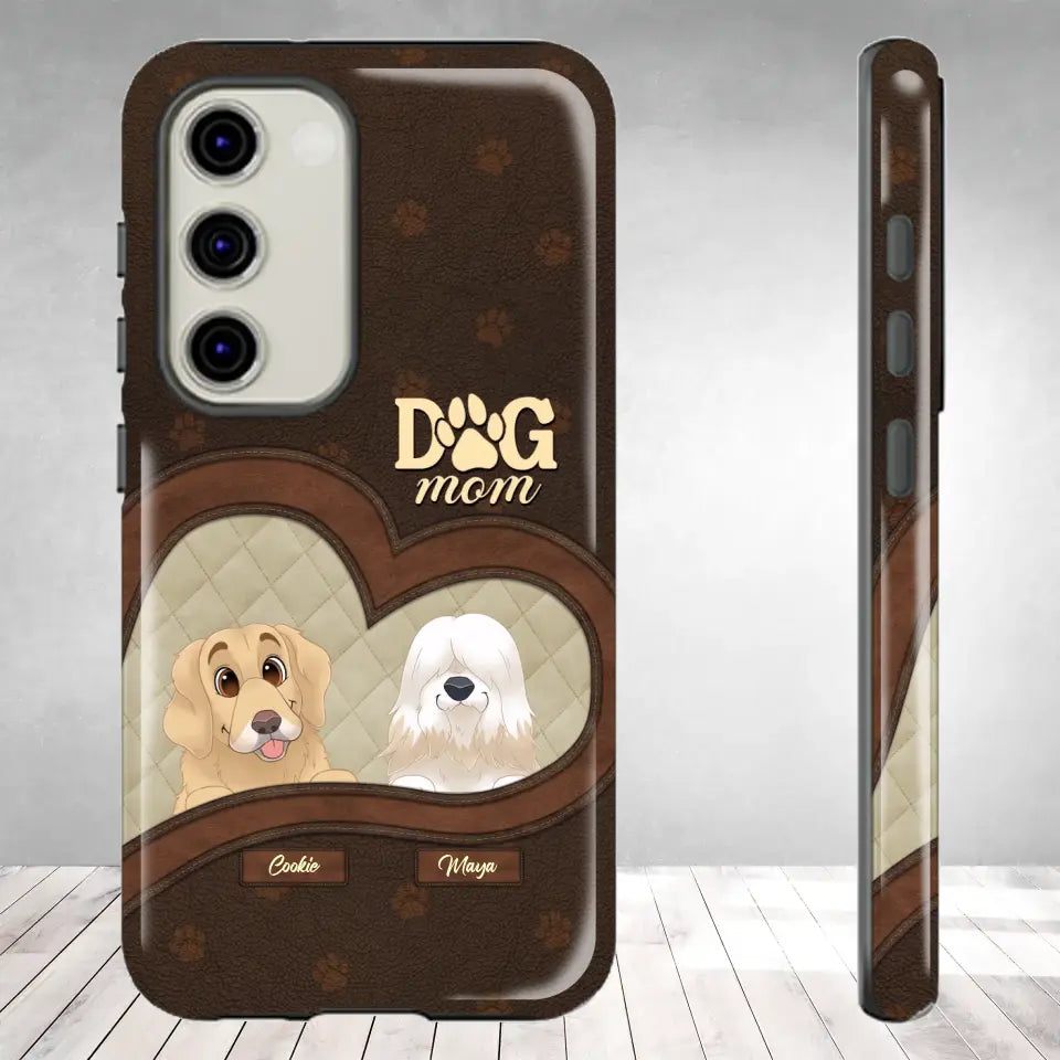 Dog Mom - Custom Name - Personalized Gifts For Dog Lovers - Samsung Tough Phone Case