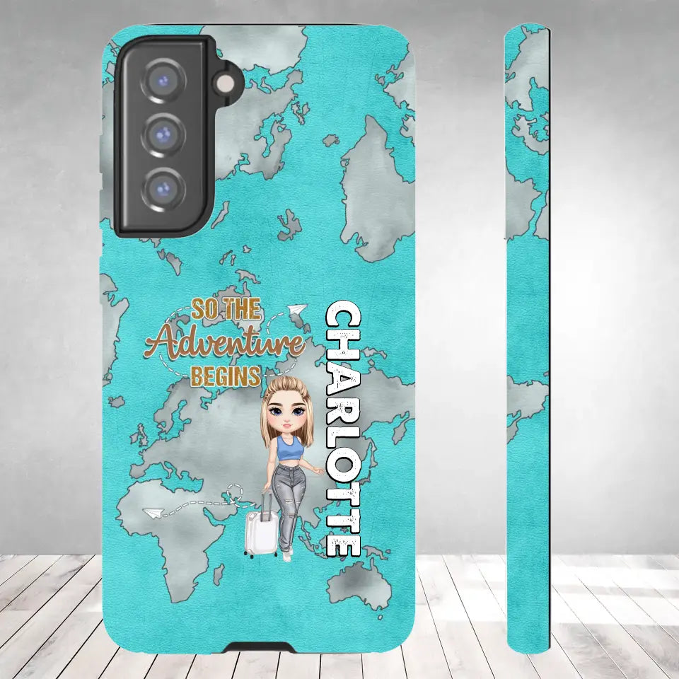 So The Adventure Begins - Personalized Samsung Tough Phone Case