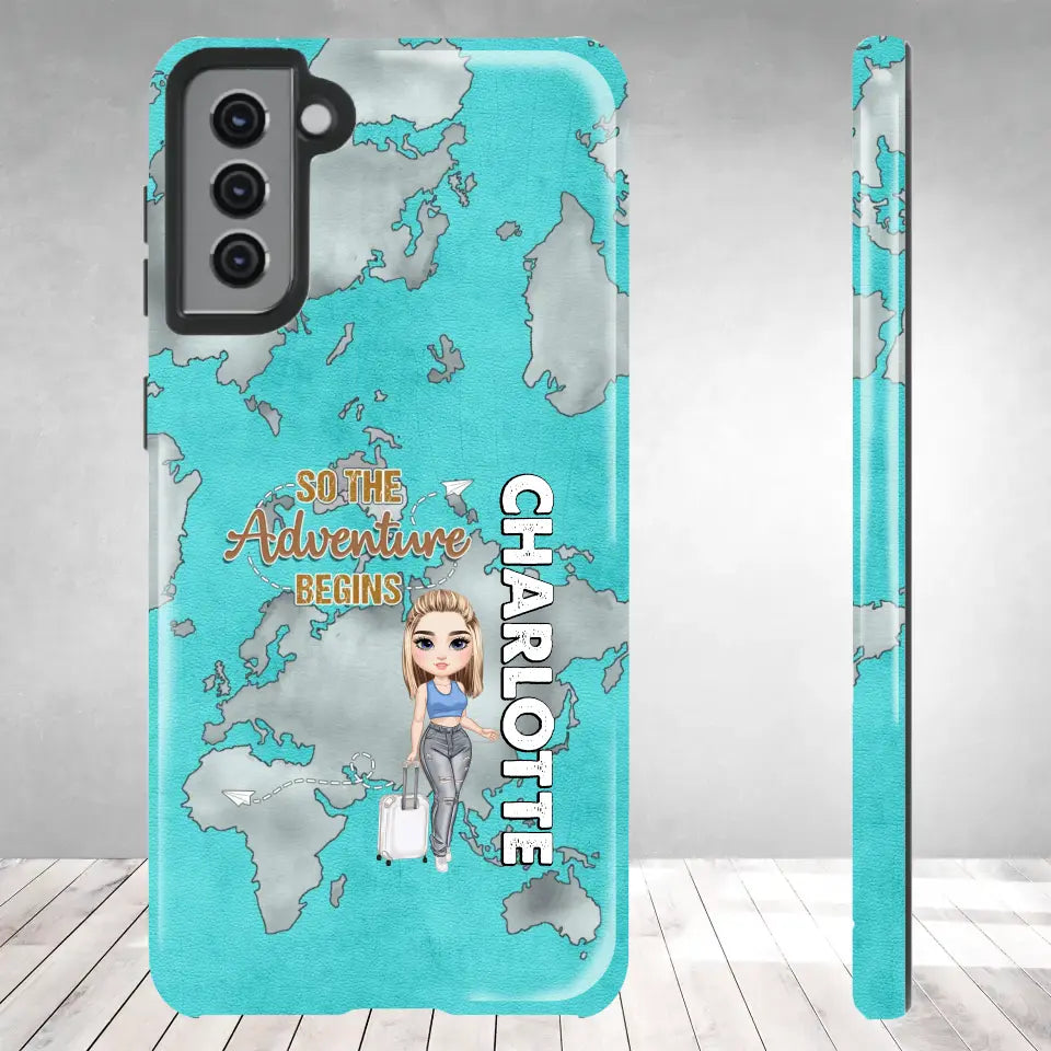 So The Adventure Begins - Personalized Samsung Tough Phone Case