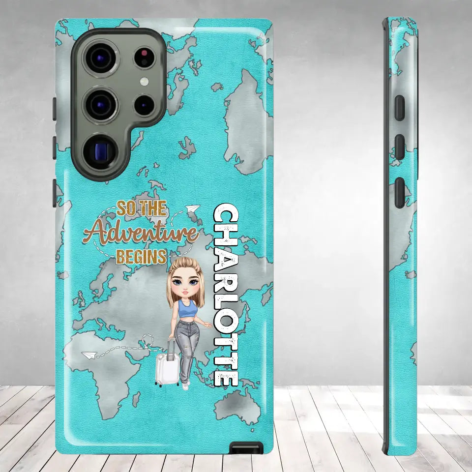 So The Adventure Begins - Personalized Samsung Tough Phone Case