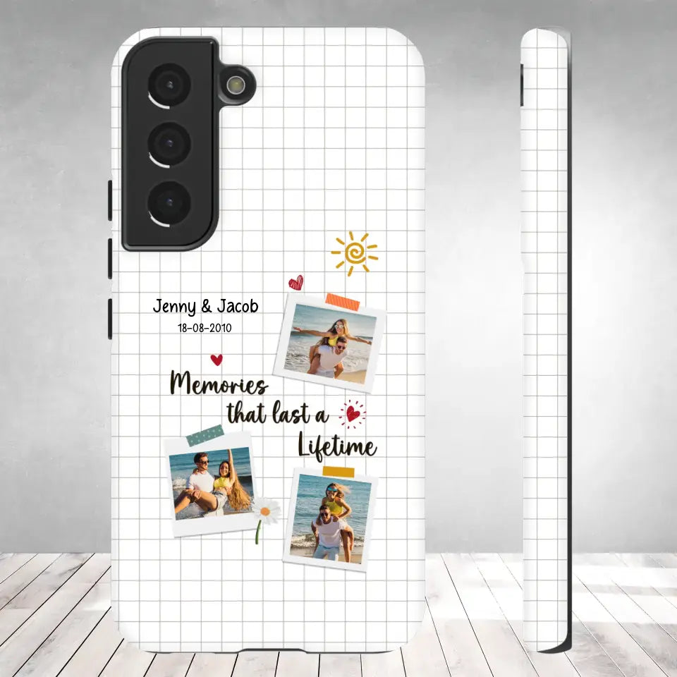 Memories That Last A Lifetime - Personalized Gifts for Couples - Samsung Clear Phone Case