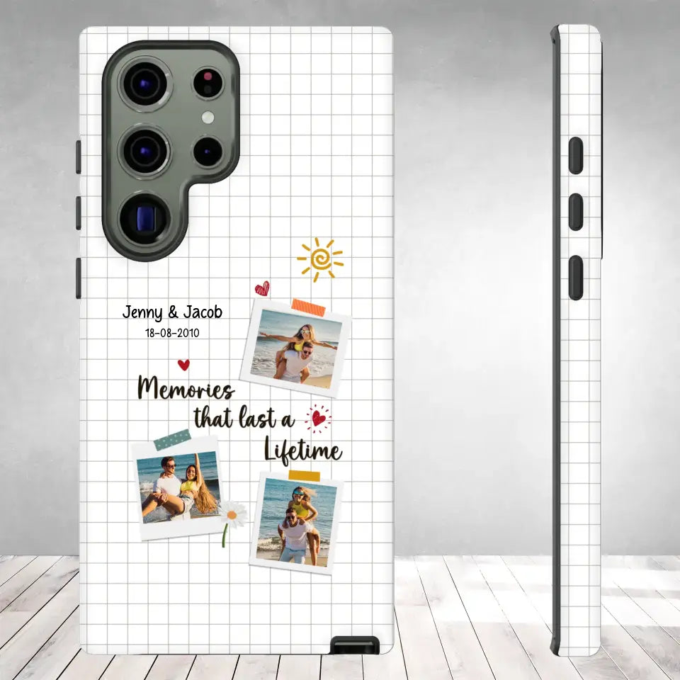 Memories That Last A Lifetime - Personalized Gifts for Couples - Samsung Clear Phone Case