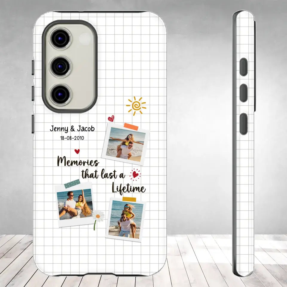 Memories That Last A Lifetime - Personalized Gifts for Couples - Samsung Clear Phone Case