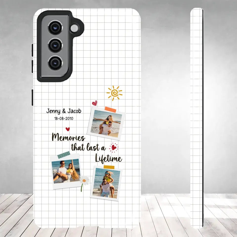 Memories That Last A Lifetime - Personalized Gifts for Couples - Samsung Clear Phone Case