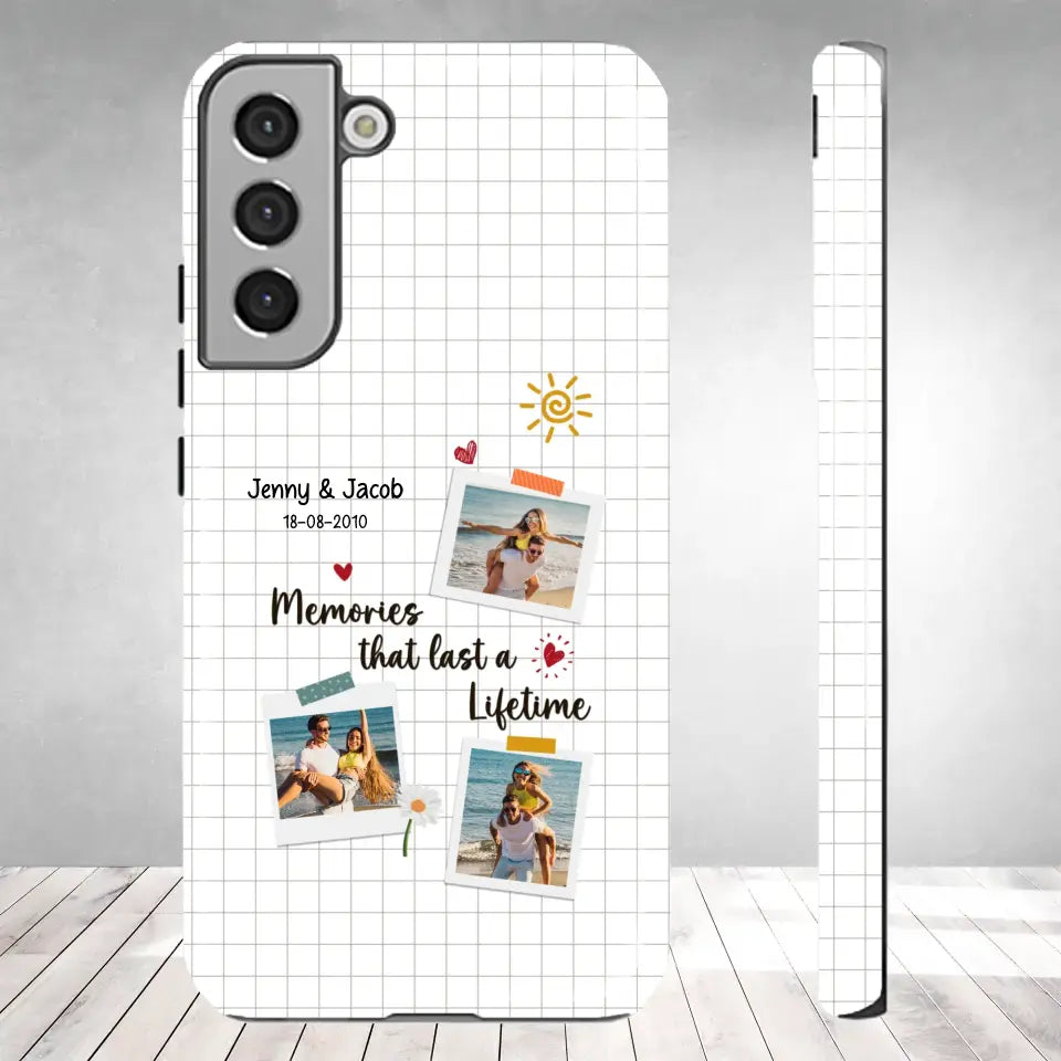 Memories That Last A Lifetime - Personalized Gifts for Couples - Samsung Clear Phone Case