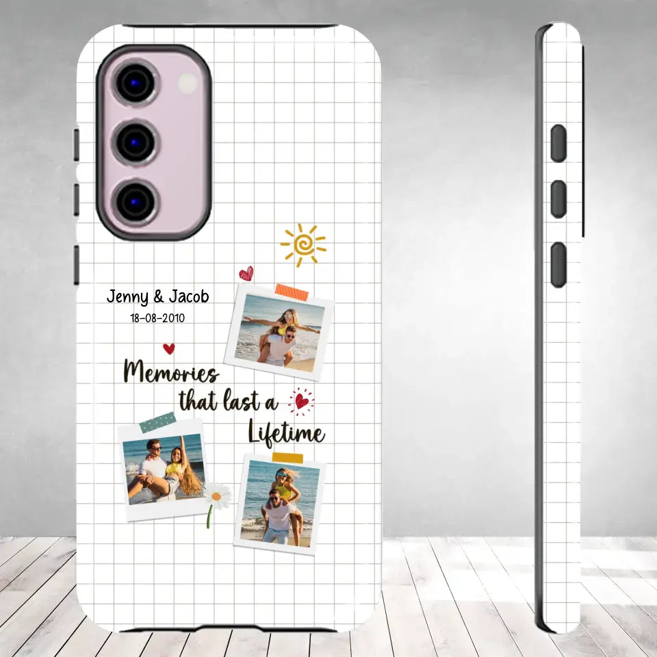 Memories That Last A Lifetime - Personalized Gifts for Couples - Samsung Clear Phone Case