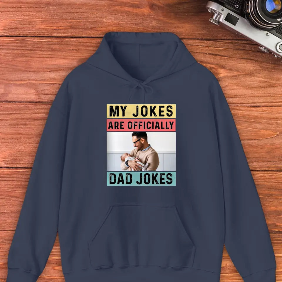 Dad Jokes - Custom Photo - Personalized Gifts For Dad - T-Shirt