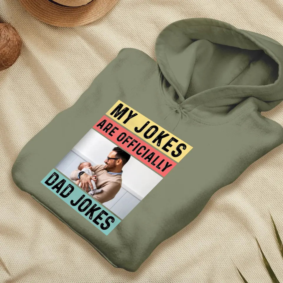 Dad Jokes - Custom Photo - Personalized Gifts For Dad - T-Shirt