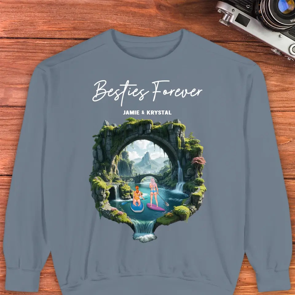 Bestie Forever - Custom Name - Personalized Gifts For Bestie - Sweater