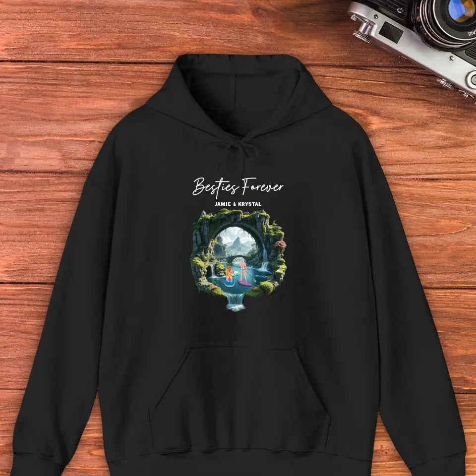 Bestie Forever - Custom Name - Personalized Gifts For Bestie - Hoodie