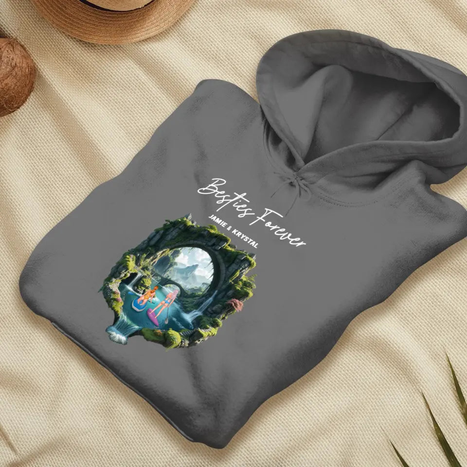 Bestie Forever - Custom Name - Personalized Gifts For Bestie - Hoodie