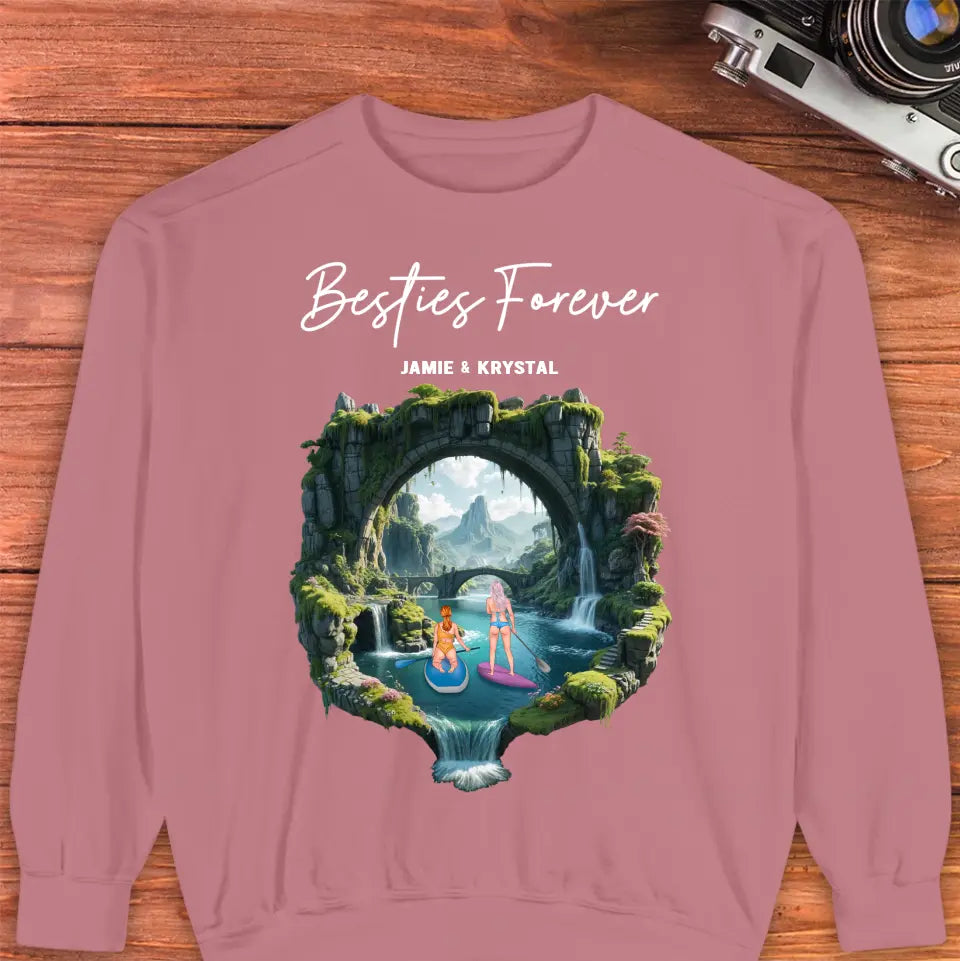 Bestie Forever - Custom Name - Personalized Gifts For Bestie - Hoodie