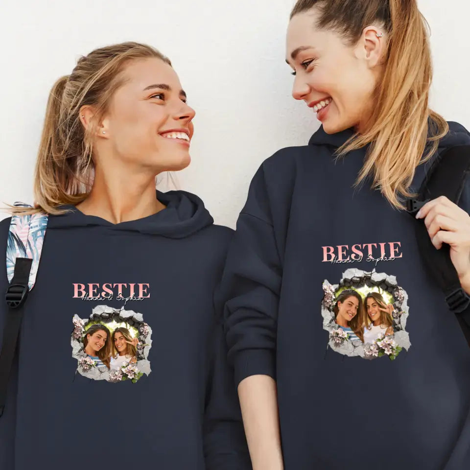 Bestie - Custom Photo - Personalized Gifts For Bestie - T-Shirt