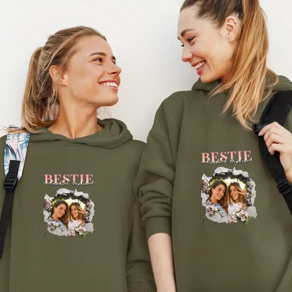 Bestie - Custom Photo - Personalized Gifts For Bestie - T-Shirt