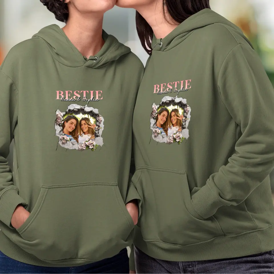 Bestie - Custom Photo - Personalized Gifts For Bestie - T-Shirt