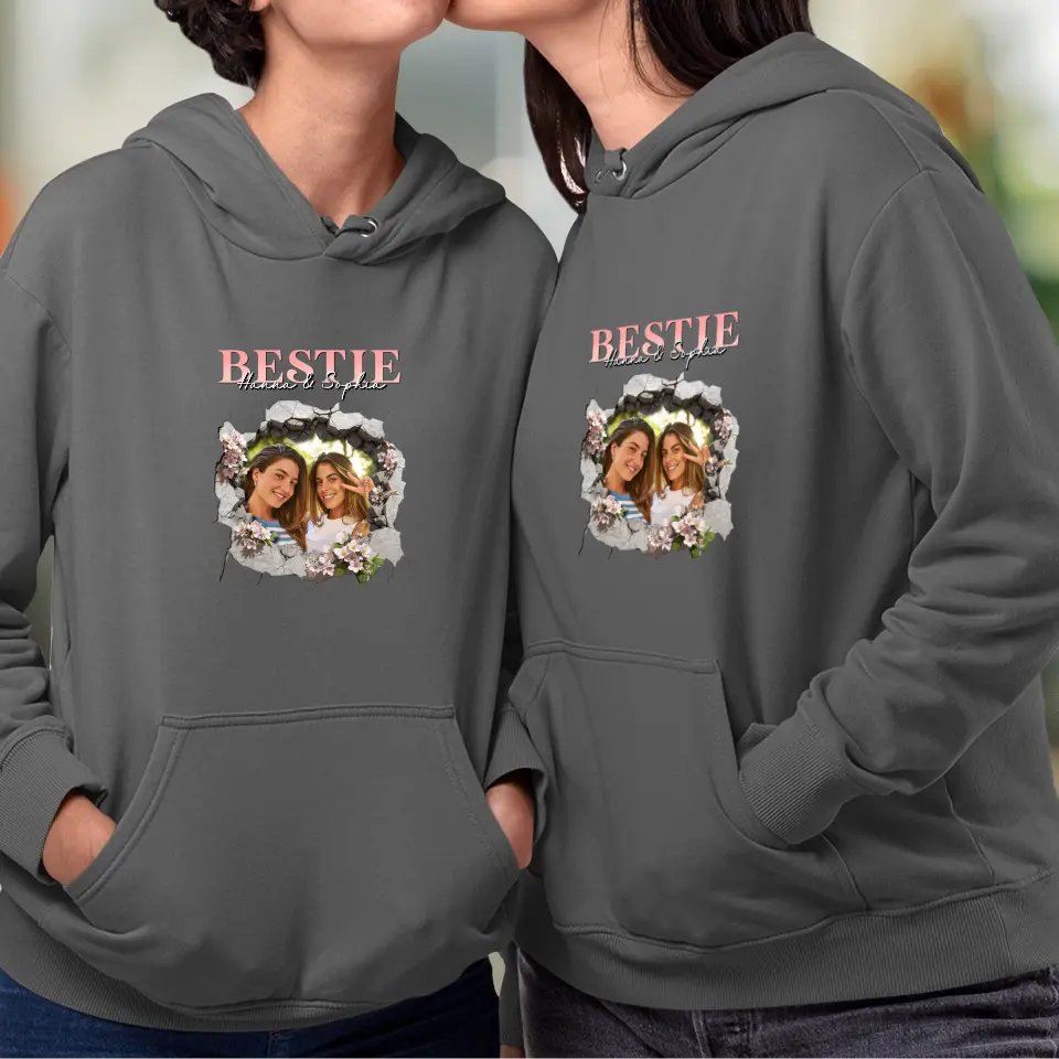 Bestie - Custom Photo - Personalized Gifts For Bestie - T-Shirt