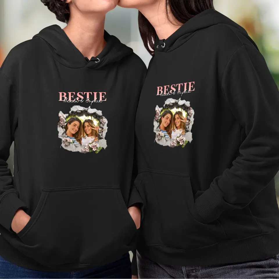 Bestie - Custom Photo - Personalized Gifts For Bestie - T-Shirt