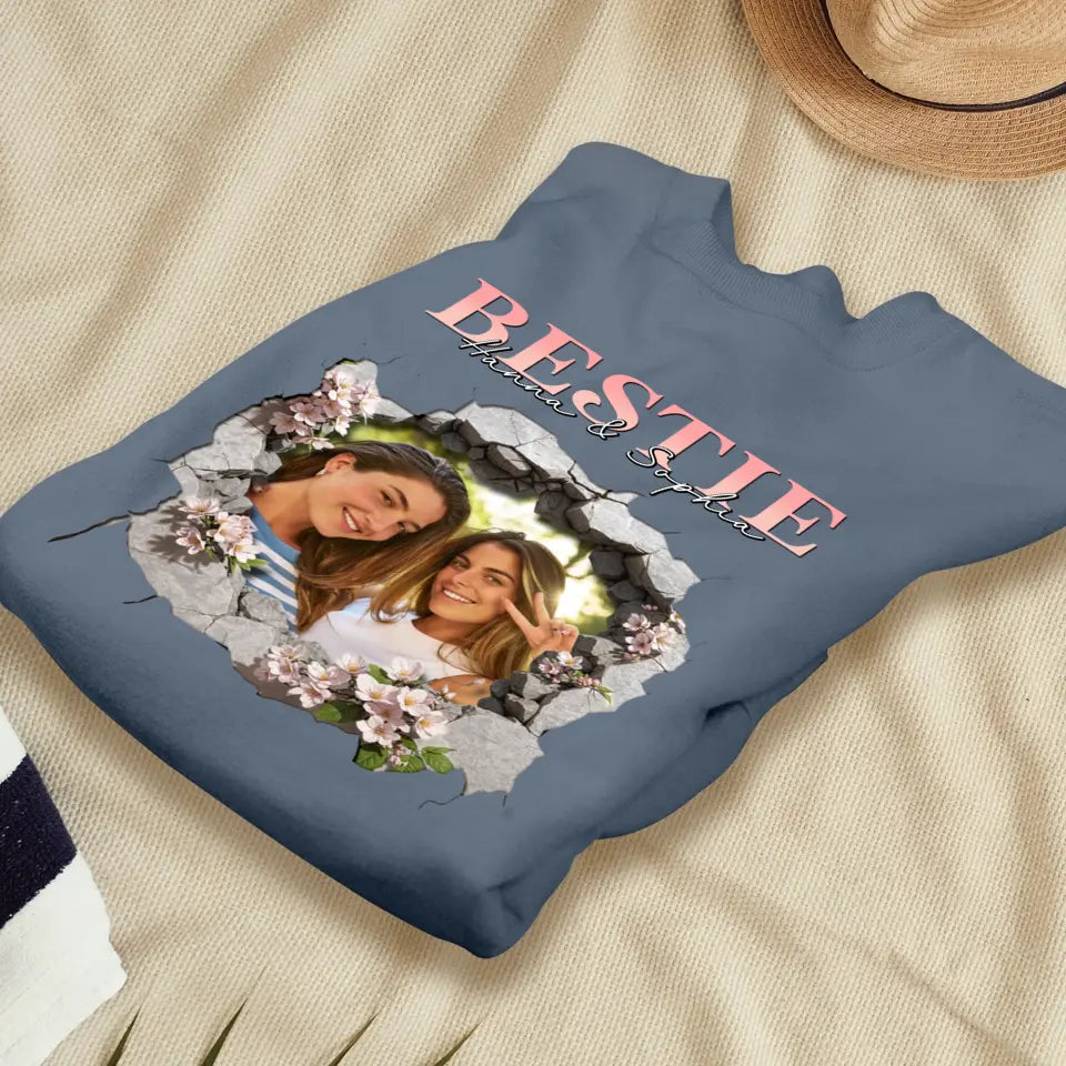 Bestie - Custom Photo - Personalized Gifts For Bestie - T-Shirt