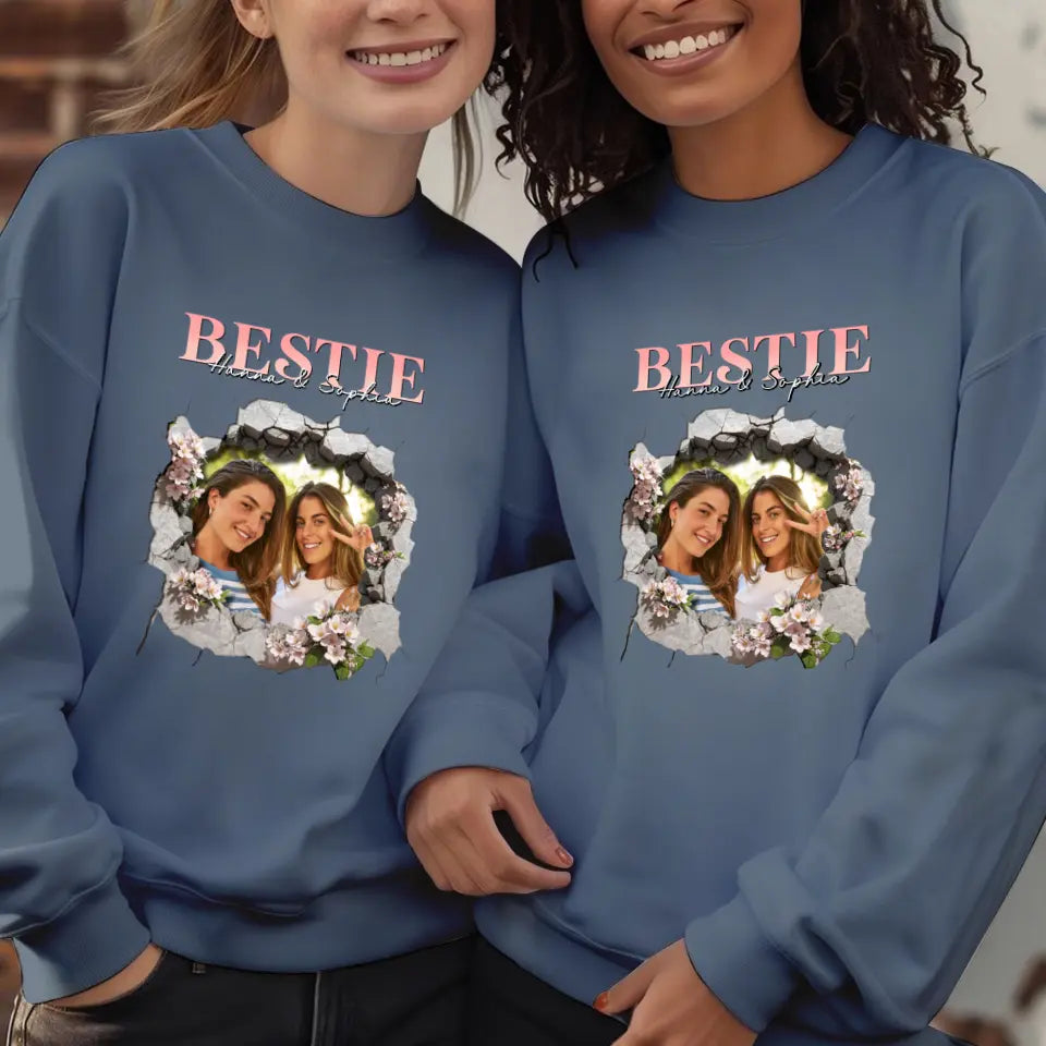 Bestie - Custom Photo - Personalized Gifts For Bestie - T-Shirt