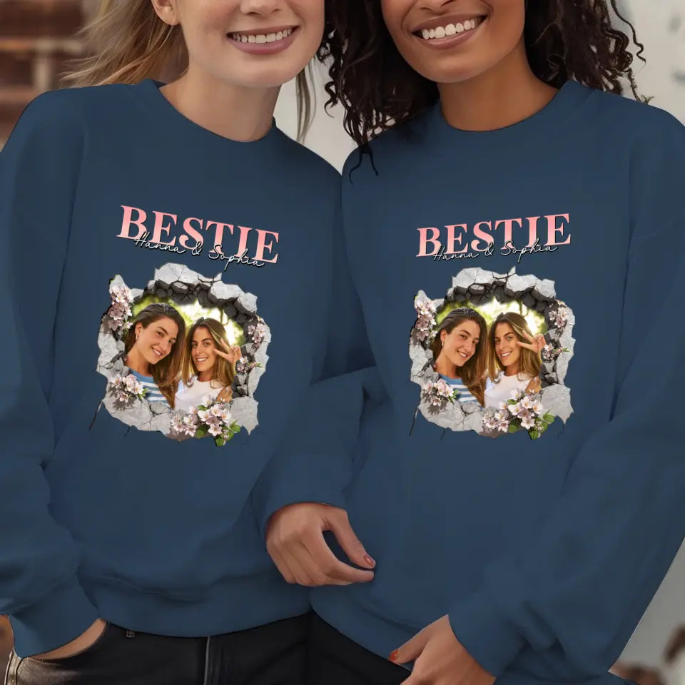 Bestie - Custom Photo - Personalized Gifts For Bestie - T-Shirt