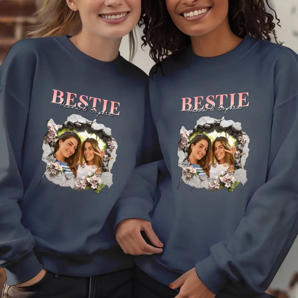 Bestie - Custom Photo - Personalized Gifts For Bestie - T-Shirt