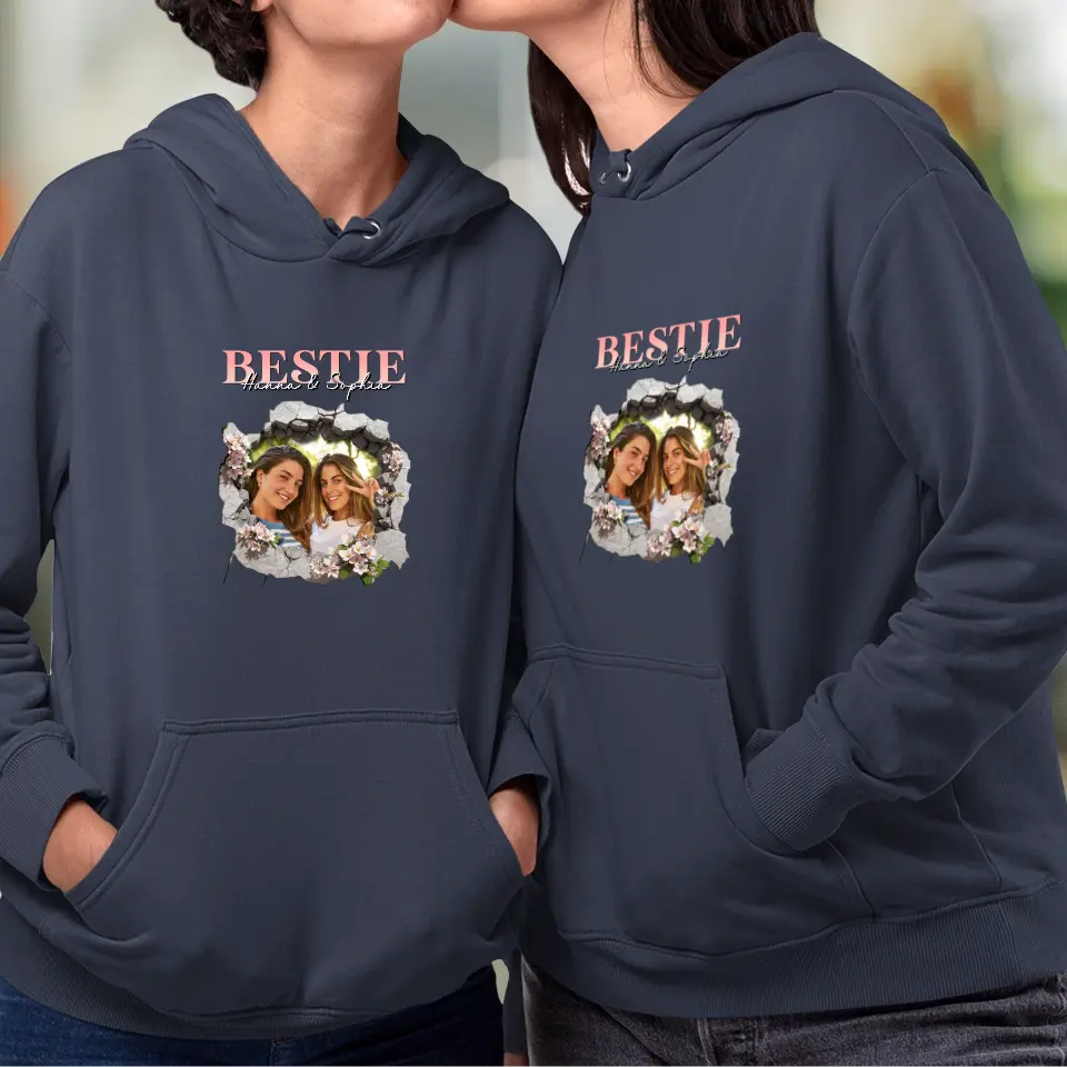 In Love - Custom Photo - Personalized Gifts For Couple  - Hoodie