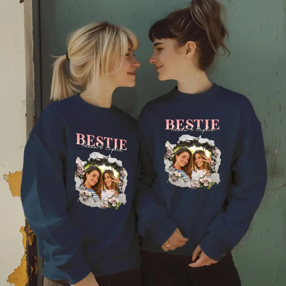 In Love - Custom Photo - Personalized Gifts For Couple  - Sweater