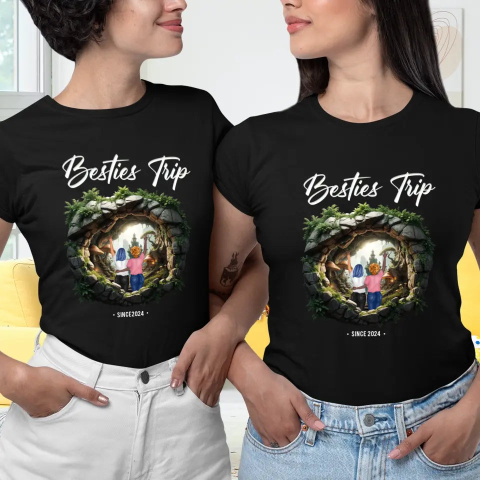 Bestie Trip - Custom Year - Personalized Gifts For Bestie - T-Shirt