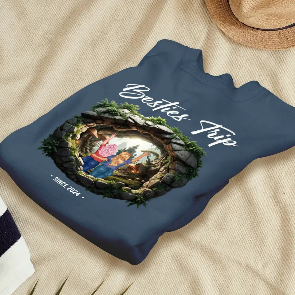 Our Trip For Love - Custom Year - Personalized Gifts For Couple - Sweater