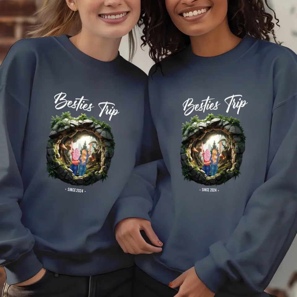 Our Trip For Love - Custom Year - Personalized Gifts For Couple - Sweater