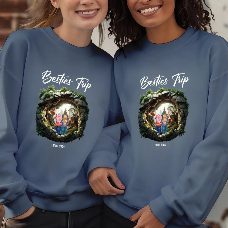 Our Trip For Love - Custom Year - Personalized Gifts For Couple - Hoodie