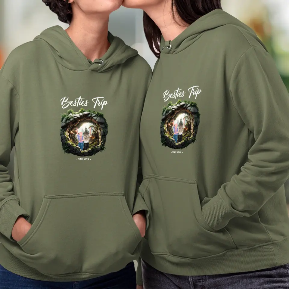 Our Trip For Love - Custom Year - Personalized Gifts For Couple - Hoodie