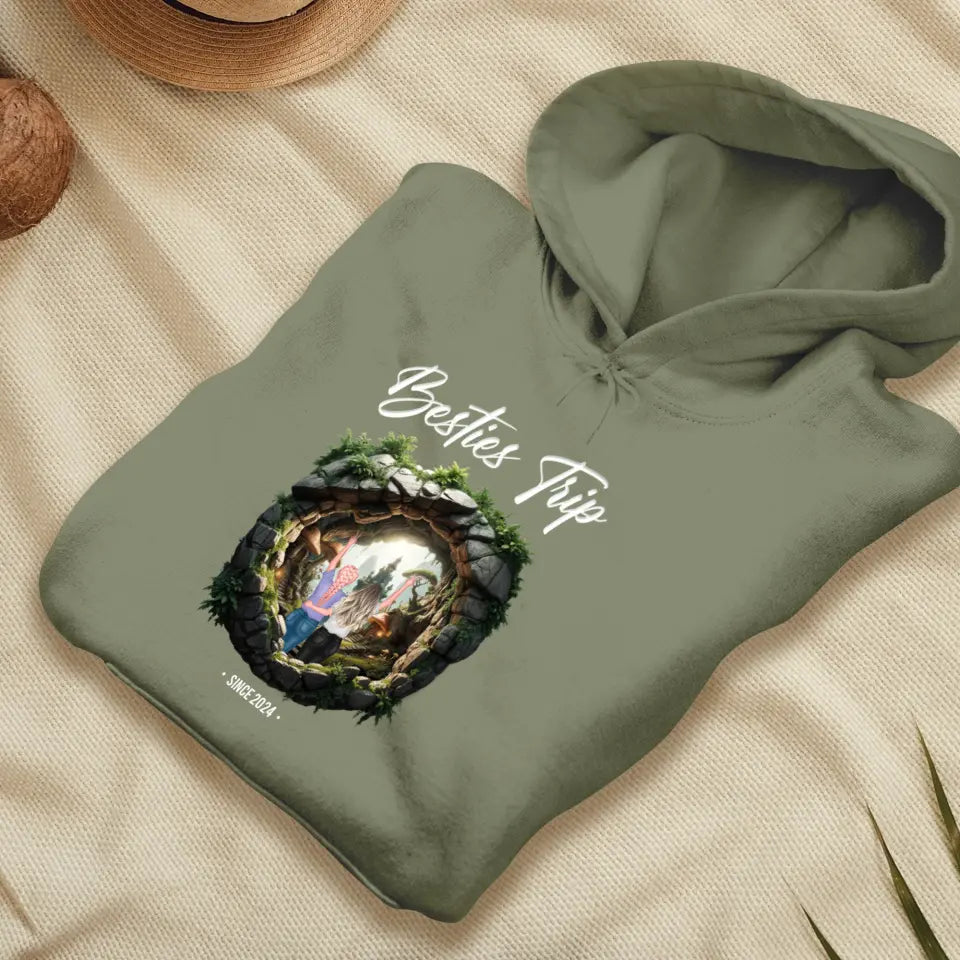 Our Trip For Love - Custom Year - Personalized Gifts For Couple - Hoodie