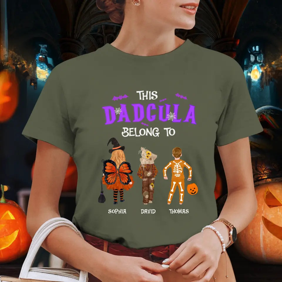 This Dadcula Belong To - Custom Name - Personalized Gifts For Dad - T-Shirt