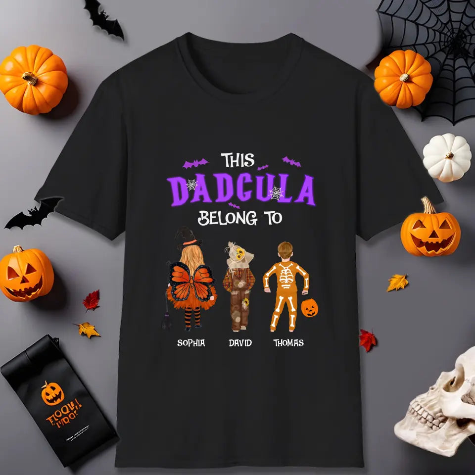 This Dadcula Belong To - Custom Name - Personalized Gifts For Dad - T-Shirt