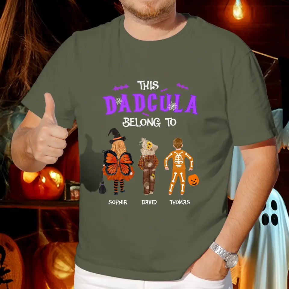 This Dadcula Belong To - Custom Name - Personalized Gifts For Dad - T-Shirt