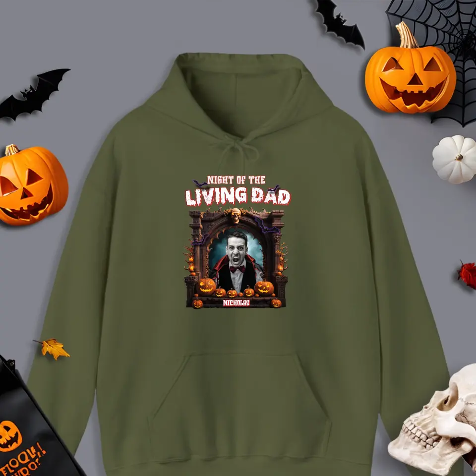 Night Of The Living Dad - Custom Photo - Personalized Gifts For Dad - Sweater