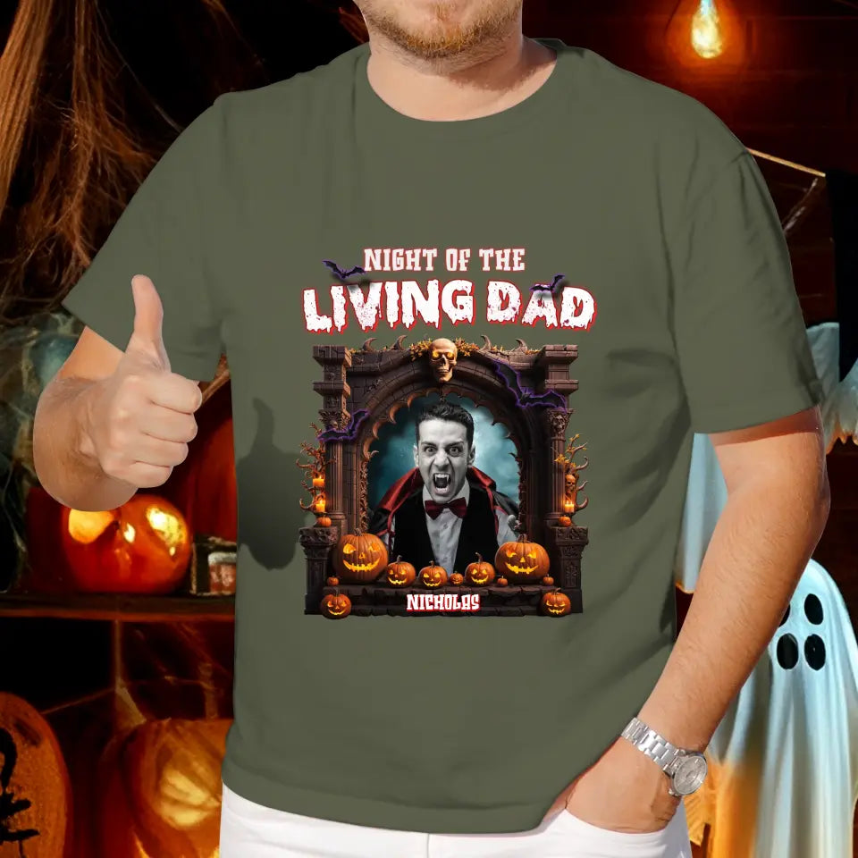 Night Of The Living Dad - Custom Photo - Personalized Gifts For Dad - Sweater