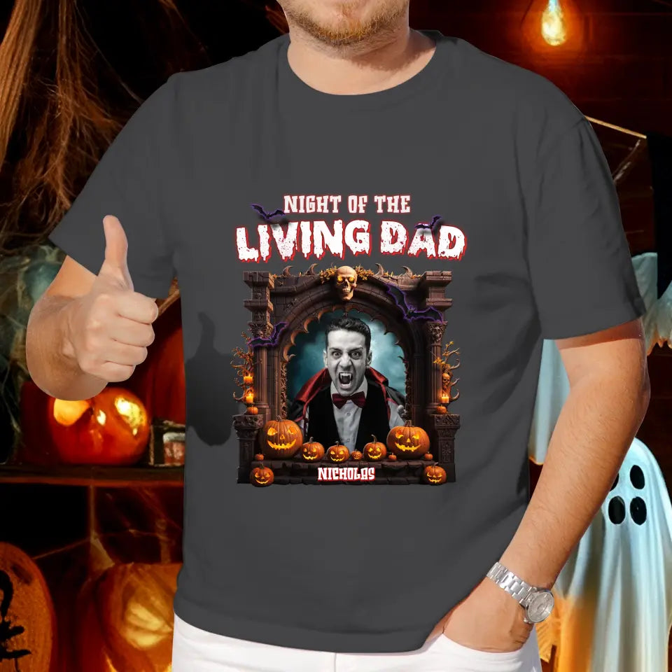 Night Of The Living Dad - Custom Photo - Personalized Gifts For Dad - Hoodie