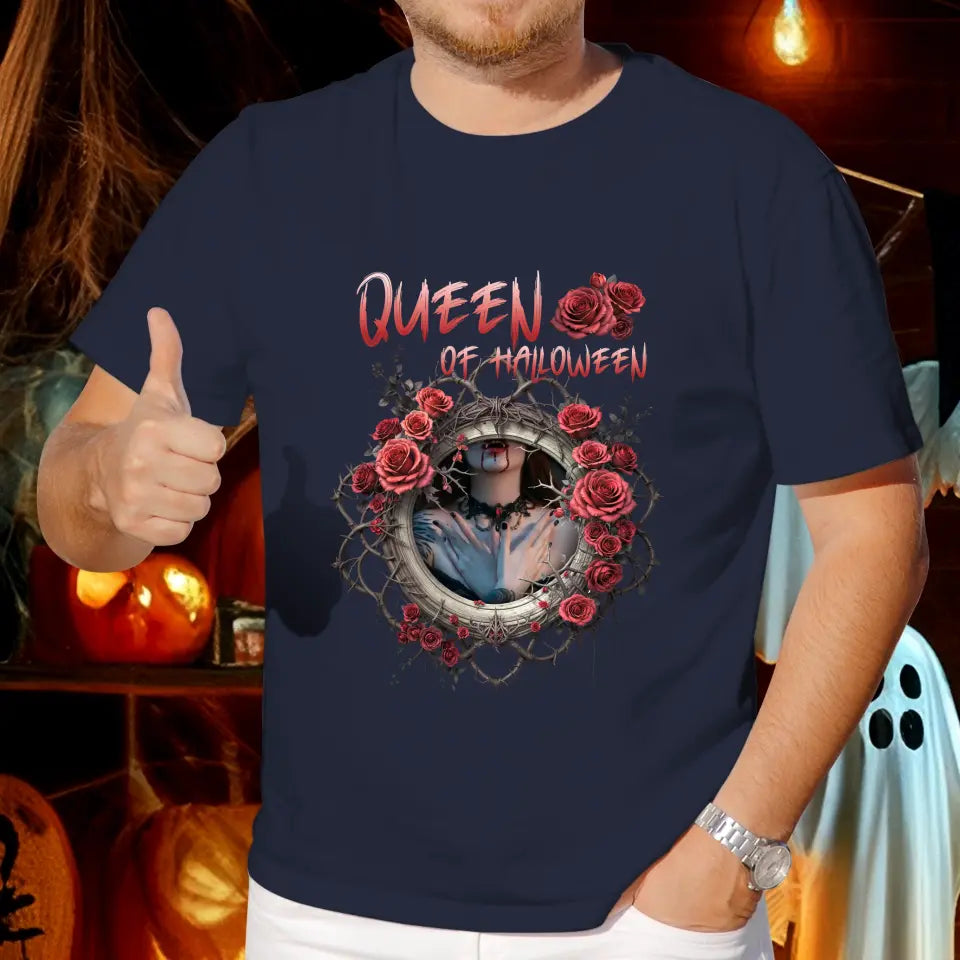 Queen Of Halloween - Custom Photo - Personalized Gifts For Mom - T-shirt