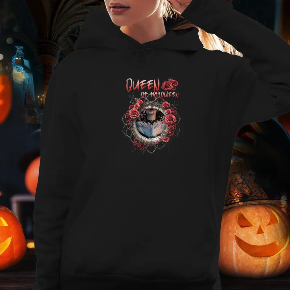 Queen Of Halloween - Custom Photo - Personalized Gifts For Mom - T-shirt