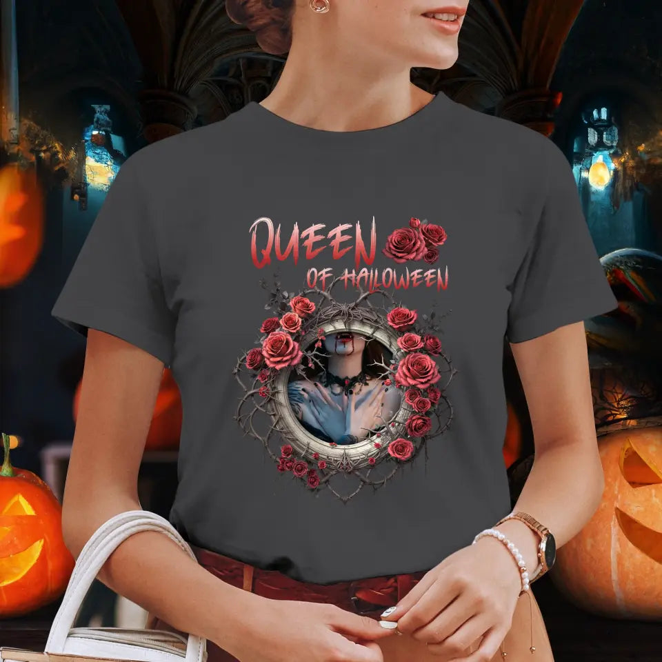 Queen Of Halloween - Custom Photo - Personalized Gifts For Mom - Sweater