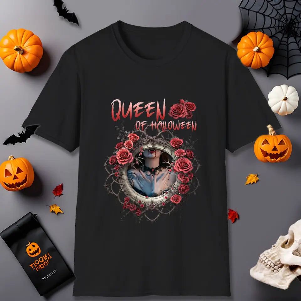 Queen Of Halloween - Custom Photo - Personalized Gifts For Mom - Hoodie